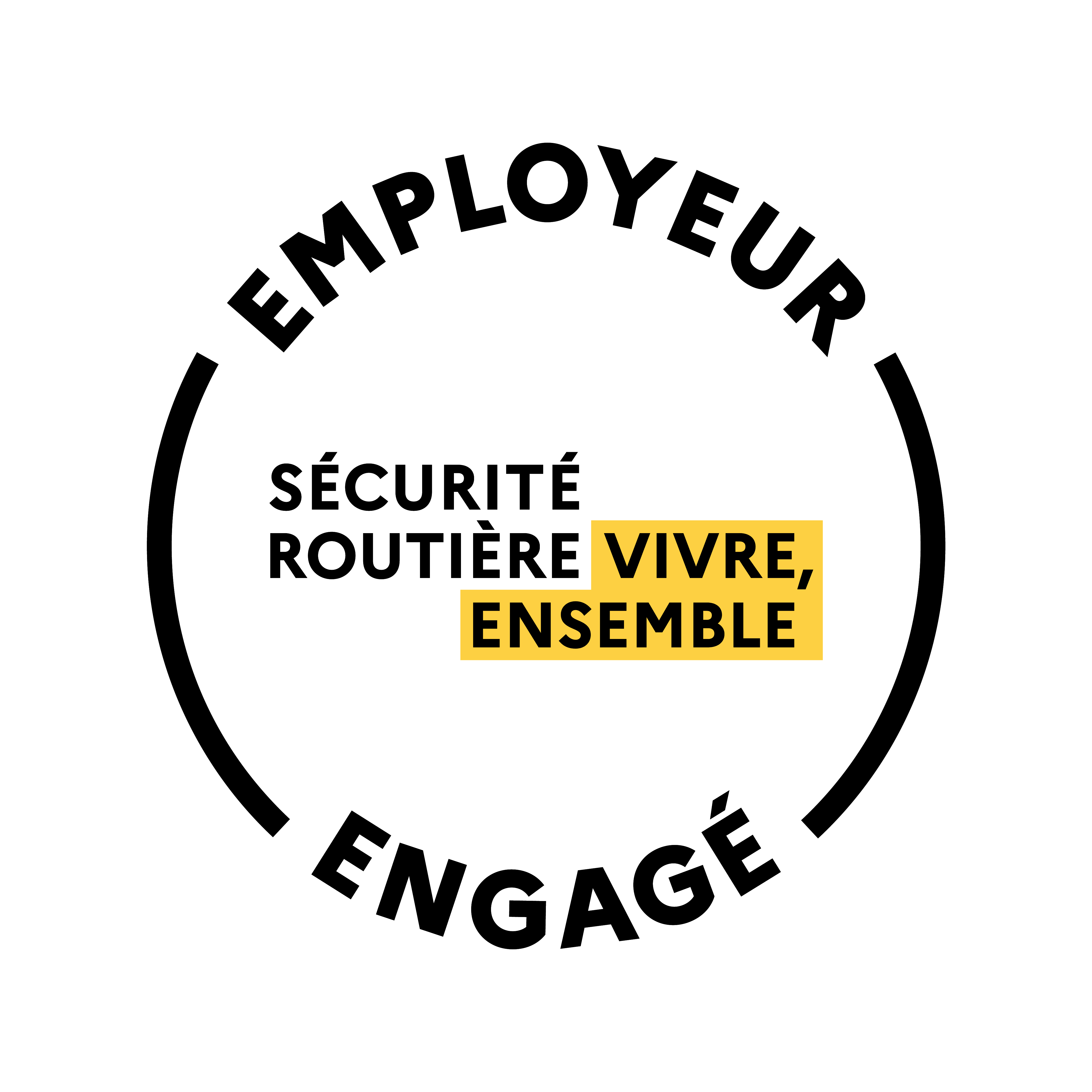Logo employeur engagé, sécurité routière