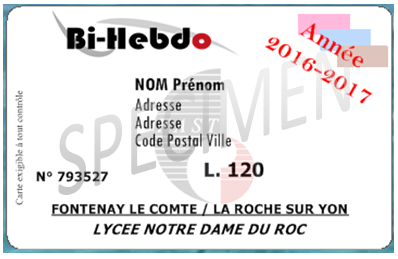 Carte Bi Hebdo